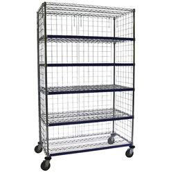 Enclosed Wire Storage Carts – Exchange Cart Accessories, Inc.